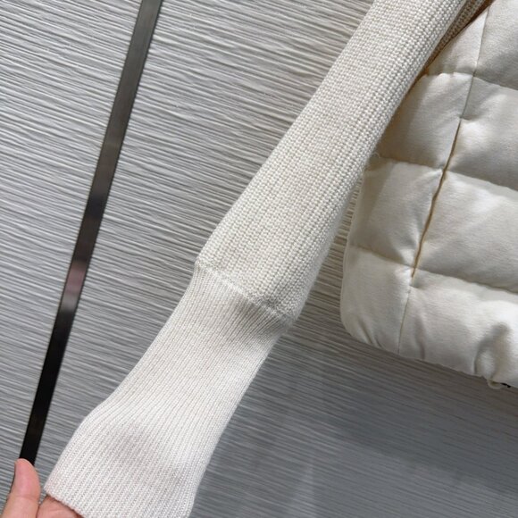 Brunello Cucinelli knitted panel down jacket - Picture 8 of 8